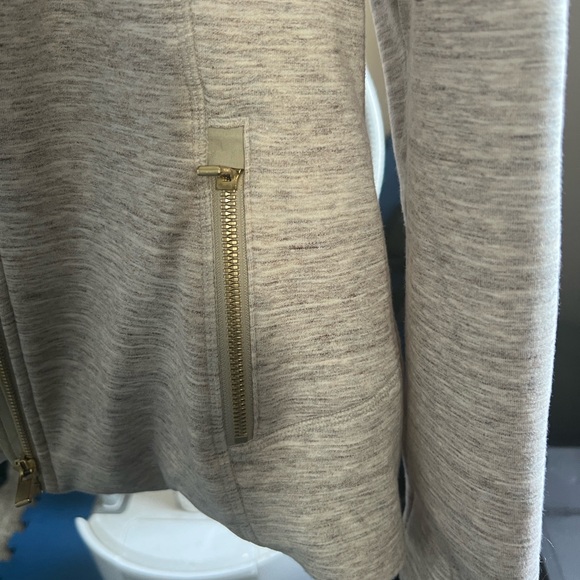 Athleta Cream/ Oatmeal Fleece Jacket - Picture 11 of 11